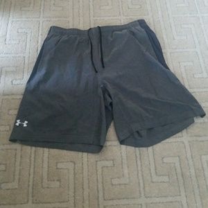 GREY UNDERARMOUR SHORTS